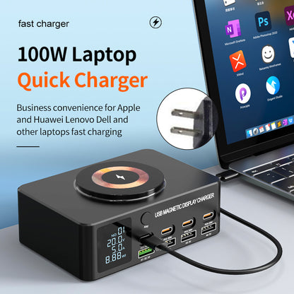 140W Fast Charging Charger Intelligent Digital Display PD100W Magnetic Wireless