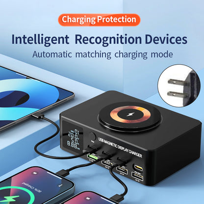 140W Fast Charging Charger Intelligent Digital Display PD100W Magnetic Wireless