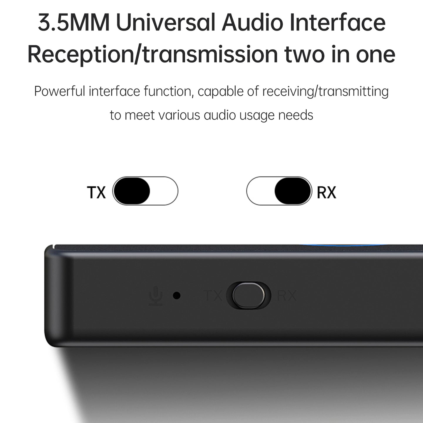 Bluetooth 5.4 Receiver Transmitter 2-in-1 3.5mm Wireless Audio Adapter