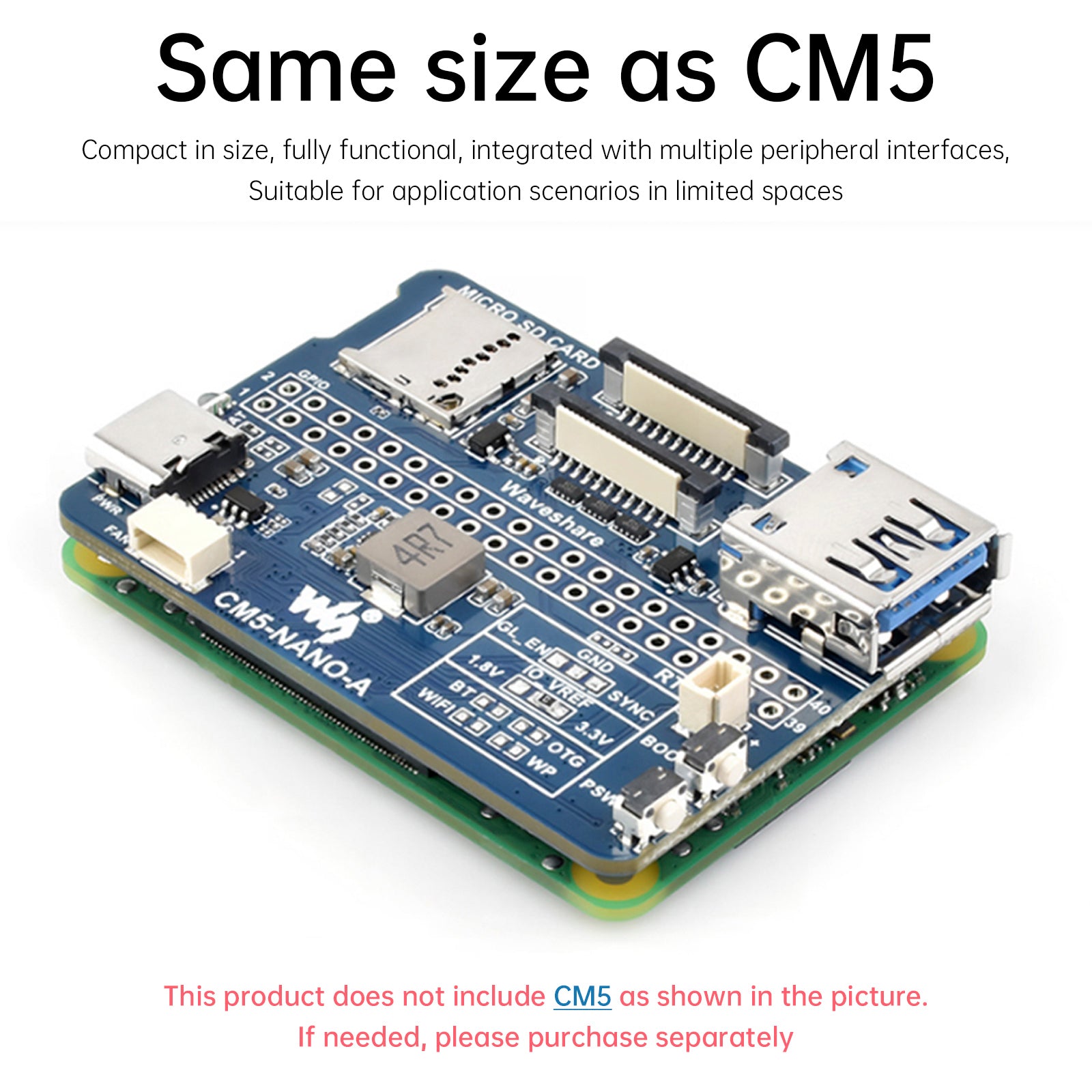 Raspberry CM5 Compute Module IO Baseboard Compute Module 5 Basic Expansion Board