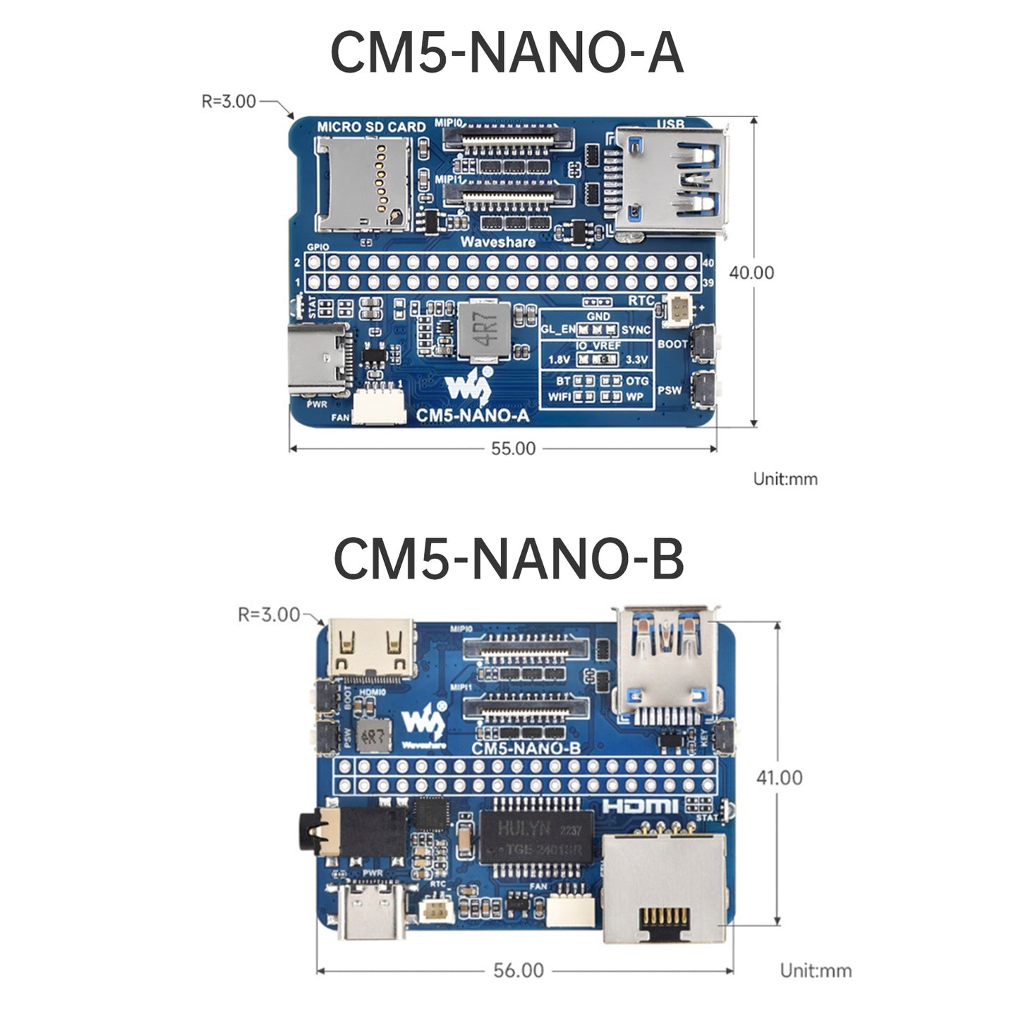 Raspberry CM5 Compute Module IO Baseboard Compute Module 5 Basic Expansion Board