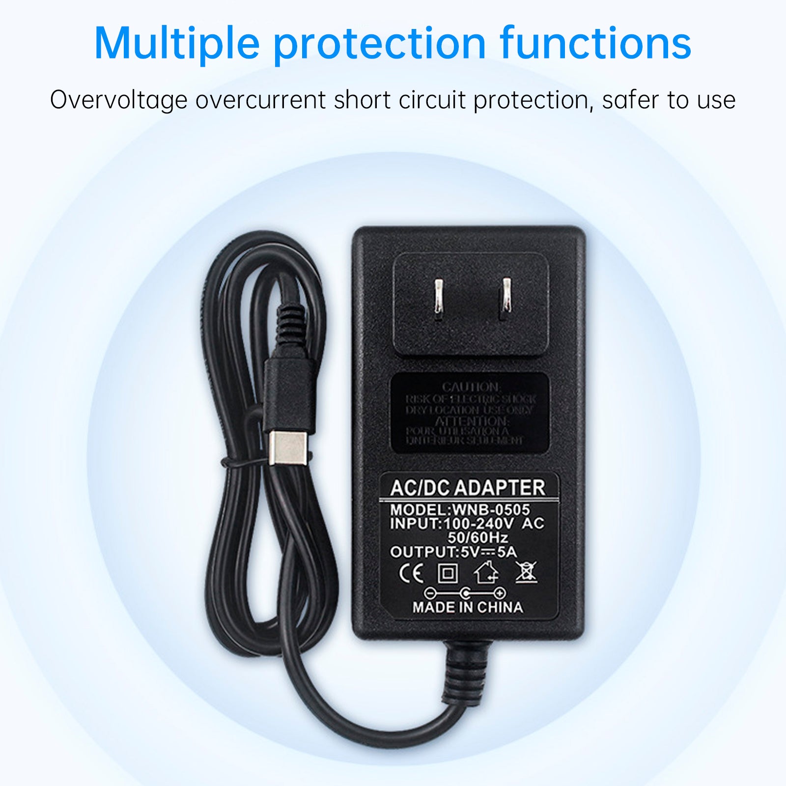 Orange Pi 5Pro Power Adapter Type-C 5V5A Power Supply OrangePi 5MAX/CM5 US Plug