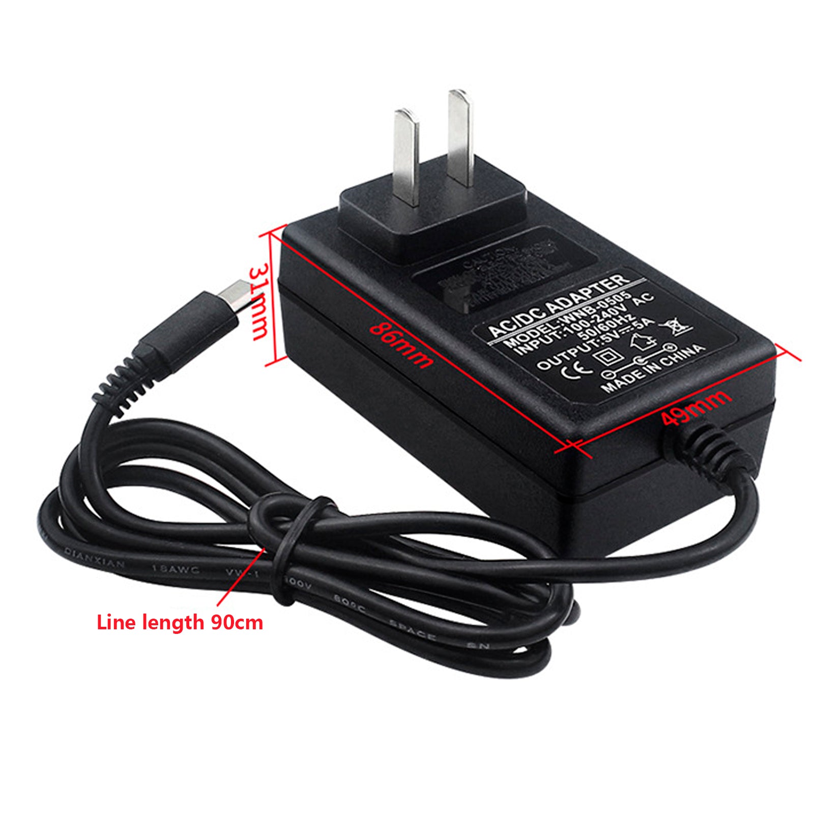Orange Pi 5Pro Power Adapter Type-C 5V5A Power Supply OrangePi 5MAX/CM5 US Plug