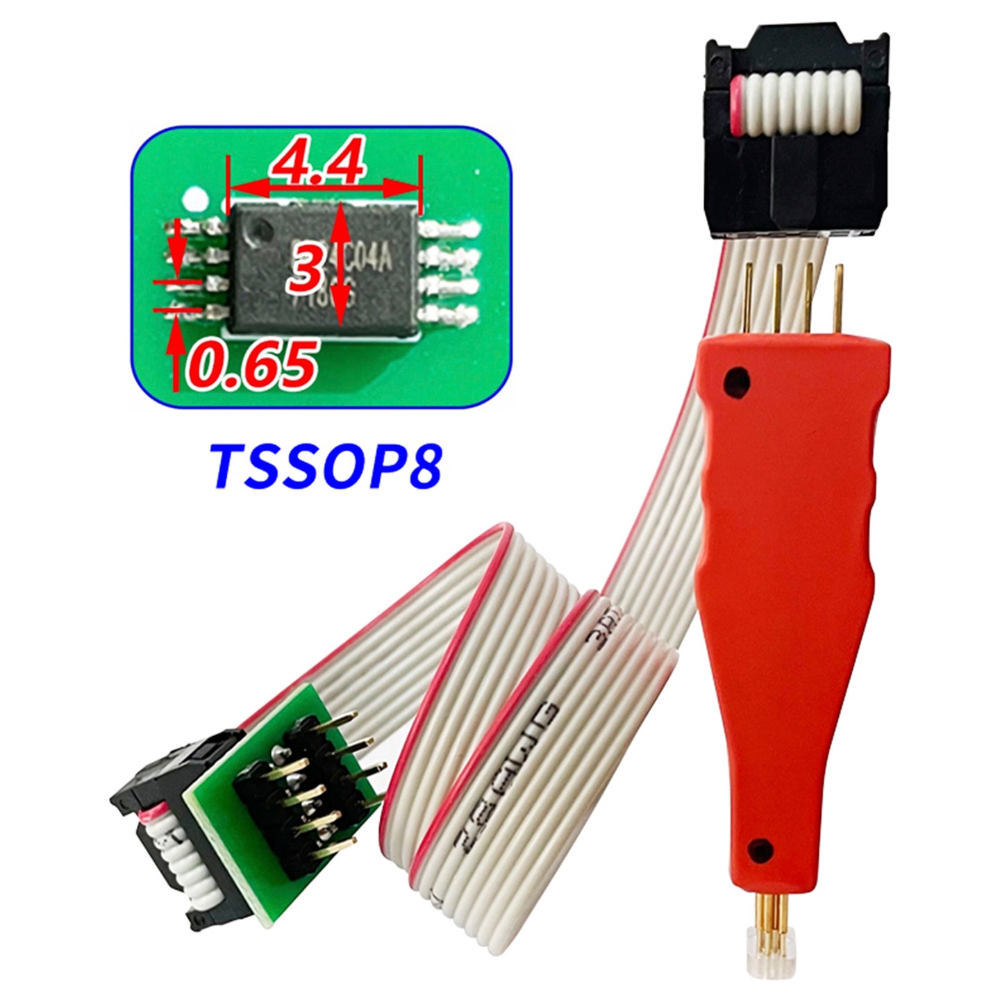 TSSOP8/MSOP8 Micro Chip Burn Test Probe Spring Pin Car Program Connection Cable
