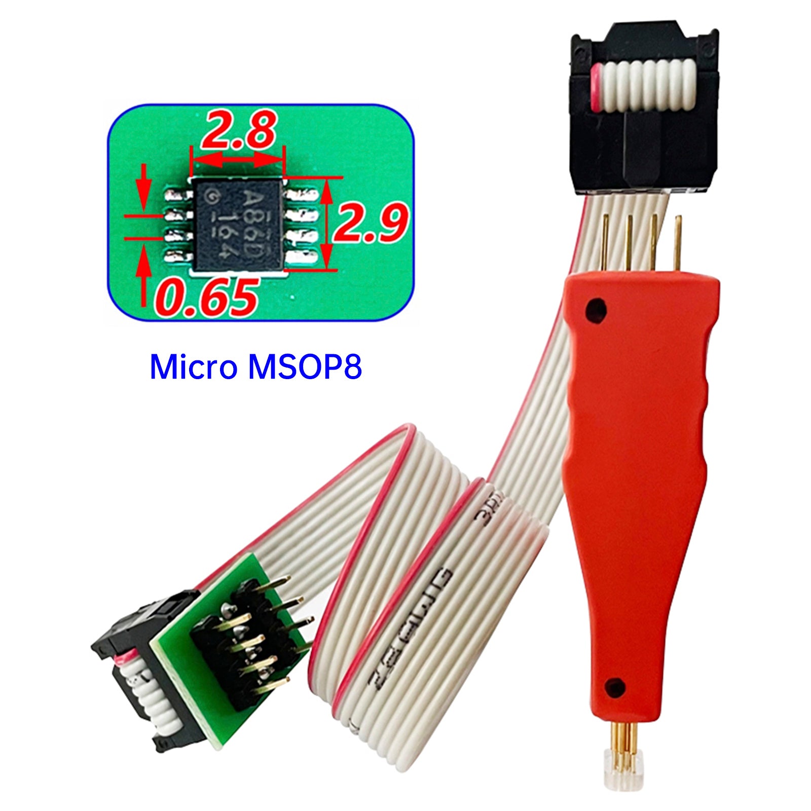 TSSOP8/MSOP8 Micro Chip Burn Test Probe Spring Pin Car Program Connection Cable
