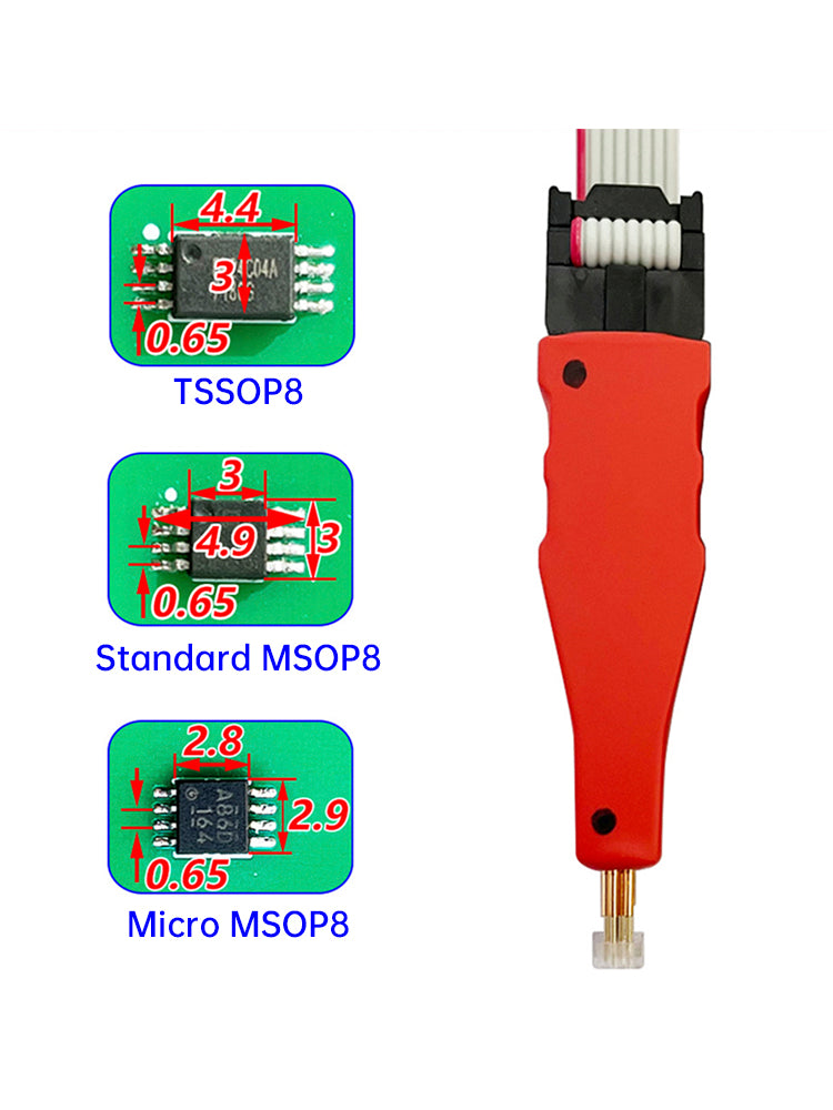 TSSOP8/MSOP8 Micro Chip Burn Test Probe Spring Pin Car Program Connection Cable