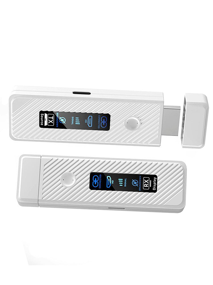 HDMI Wireless Screen Projector HD 1080P 50M Video Transmitter Receiver White