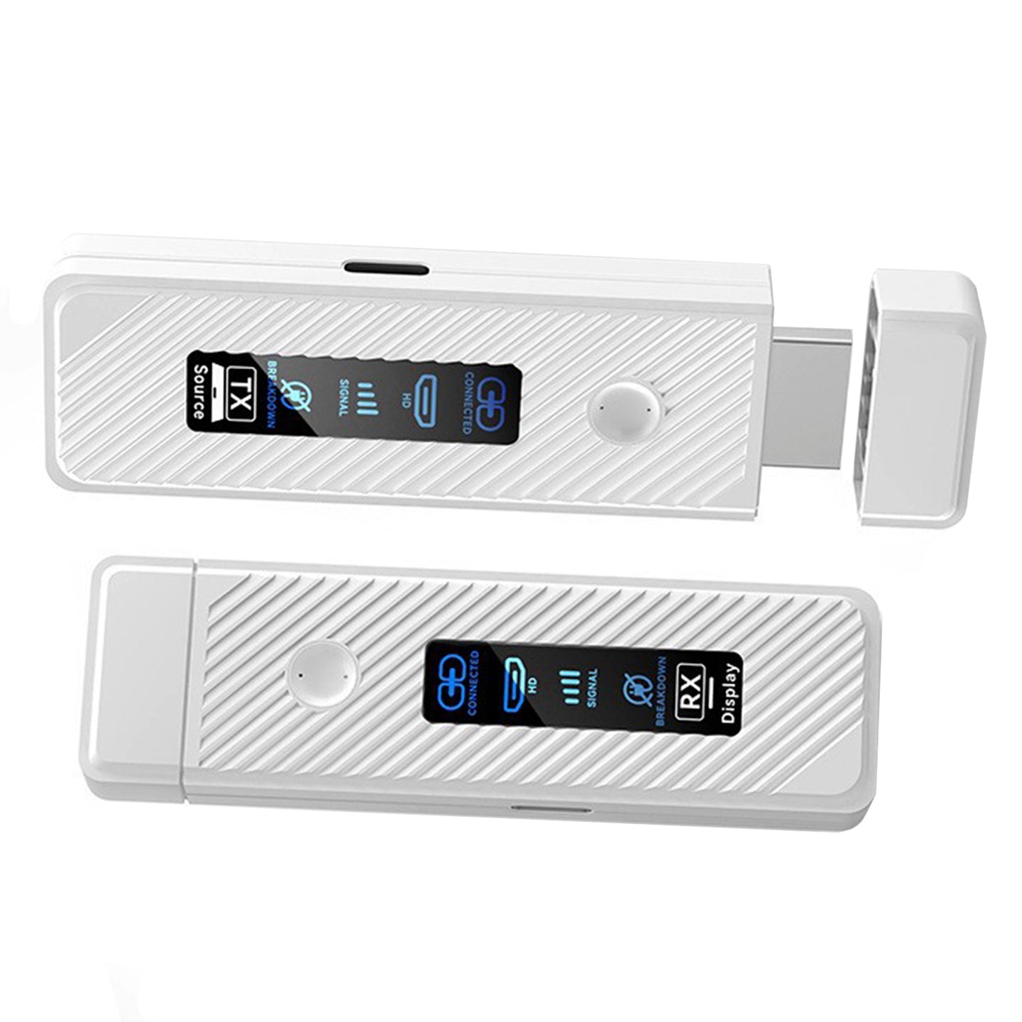 HDMI Wireless Screen Projector HD 1080P 50M Video Transmitter Receiver White