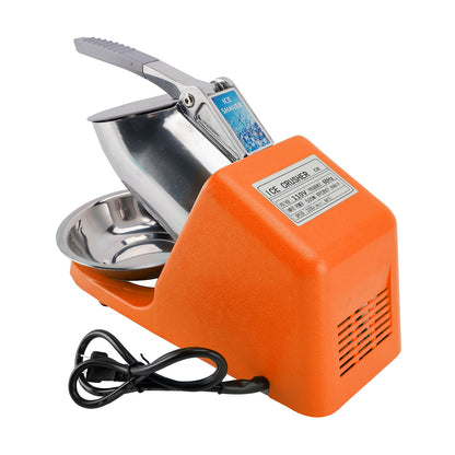 Electric Ice Shaver Machine – Dual Blade Shaved Ice & Snow Cone Maker for Home & Parties