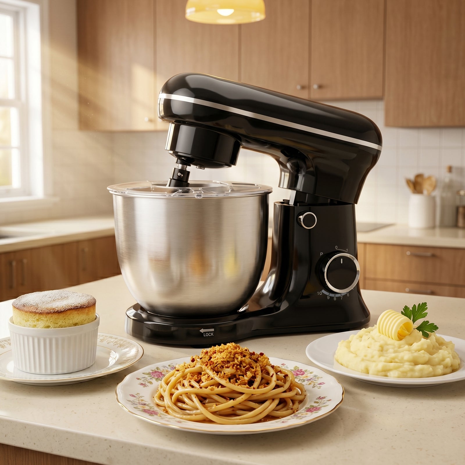 7.4QT Electric Stand Mixer & Dough Maker with Ferment Function (10-Speed)