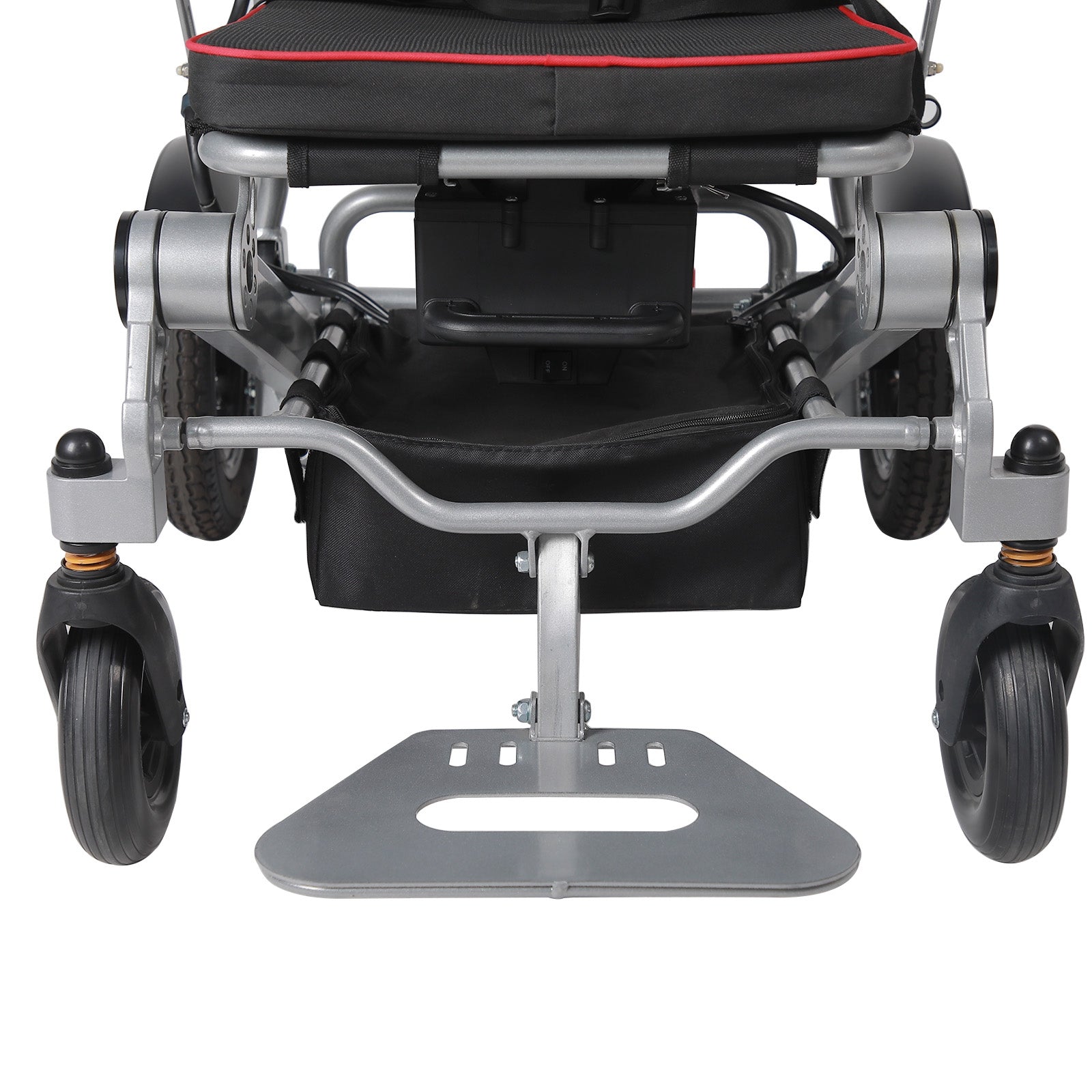 Lightweight 220 lbs All-Terrain Folding Electric Wheelchair, Airline Approved with 10 Mile Range for Adults & Seniors