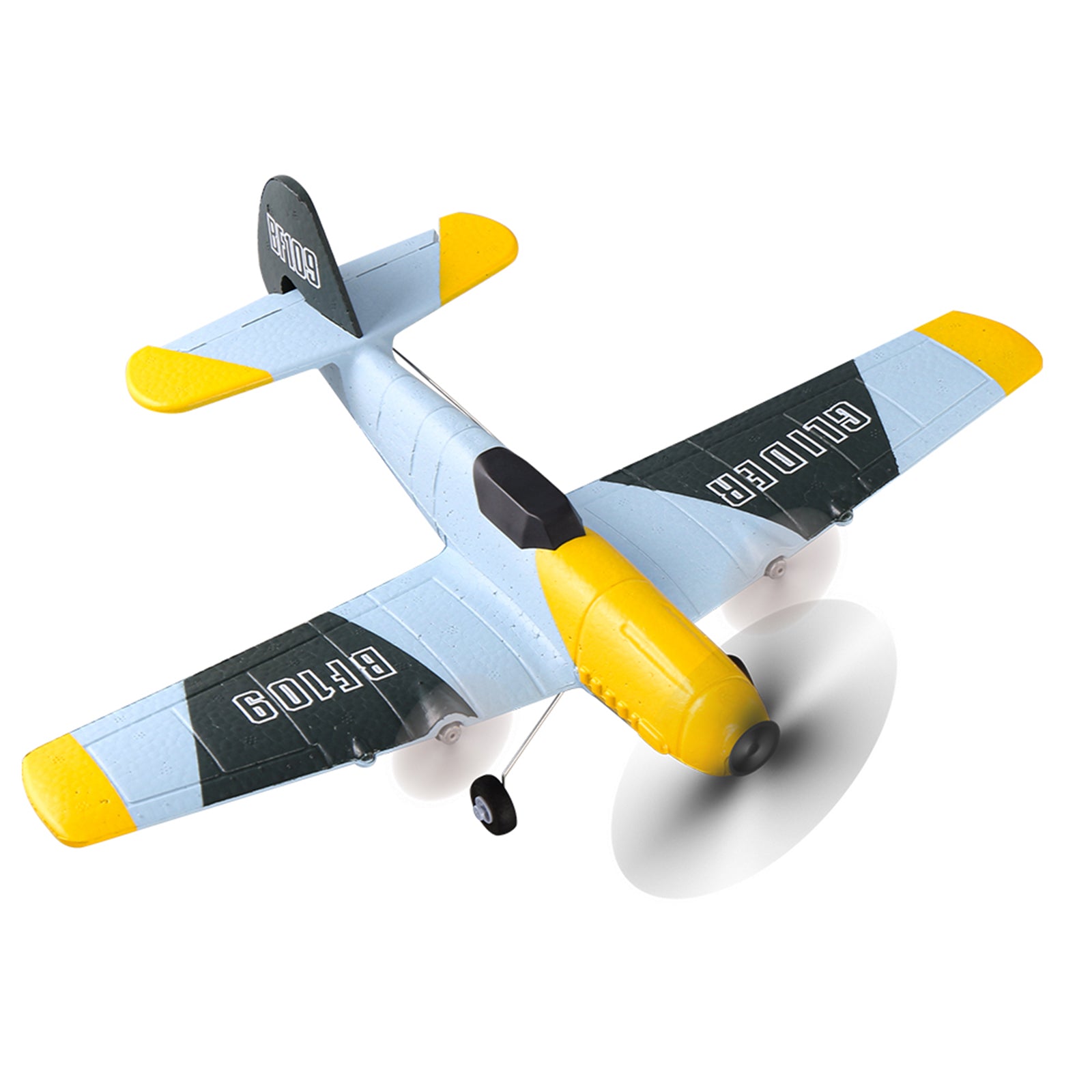 RC Airplane BF-109 Warbird – 3 Channel Remote Control Plane with 2.4GHz, 6-Axis Gyro & 2 Batteries
