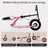 Shock-Absorbing Foldable Commuter Kick Scooter For Adults Teens W/12" Air Tires