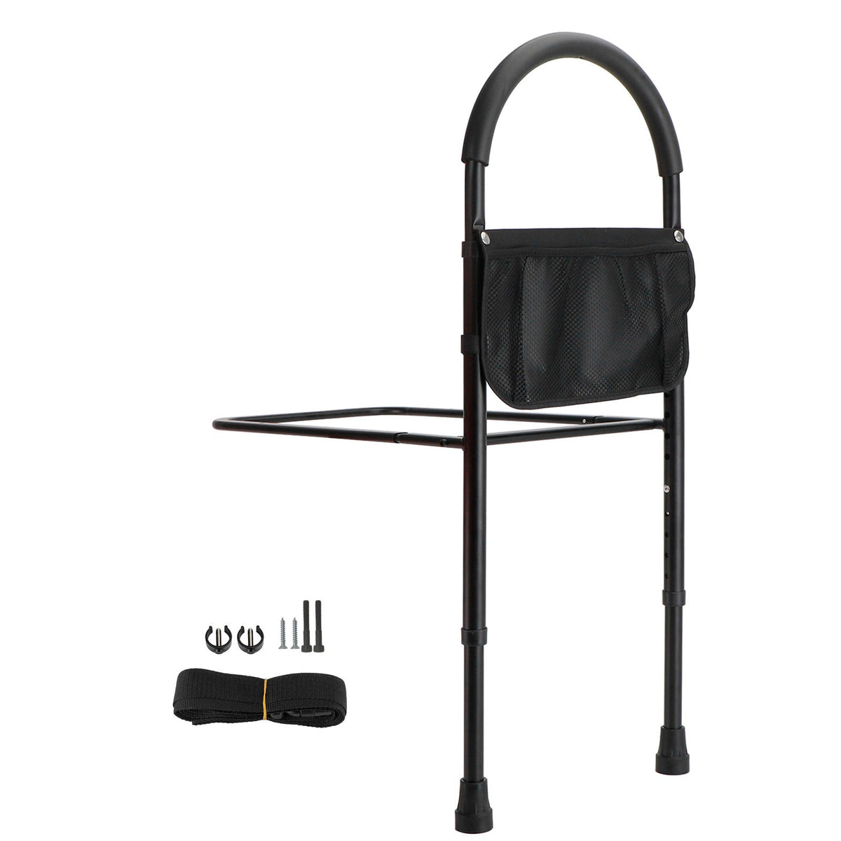 Foldable Bed Rail Safety Assist Handle Hand Guard Grab Bar Elderly Handicap