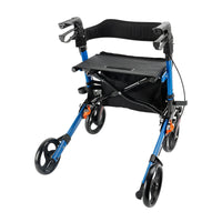 Lightweight Rollator Walker for Seniors ¨C Foldable with Seat & Brakes