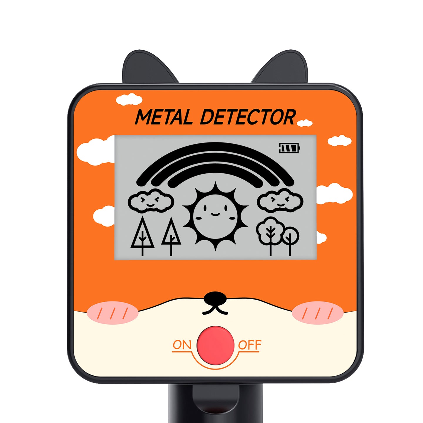 GT260 Kids Child Trasure Seeker Beginners Metal Detector Waterproof Coil Black
