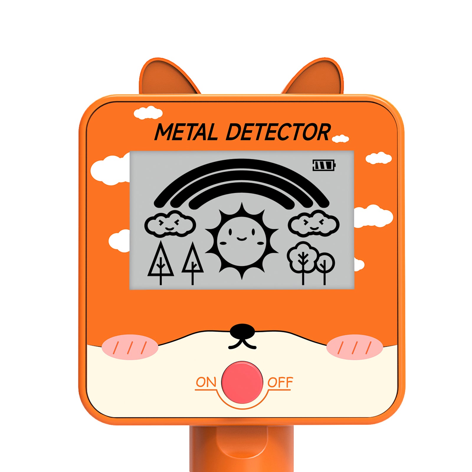 GT260 Kids Child Trasure Seeker Beginners Metal Detector Waterproof Coil Orange