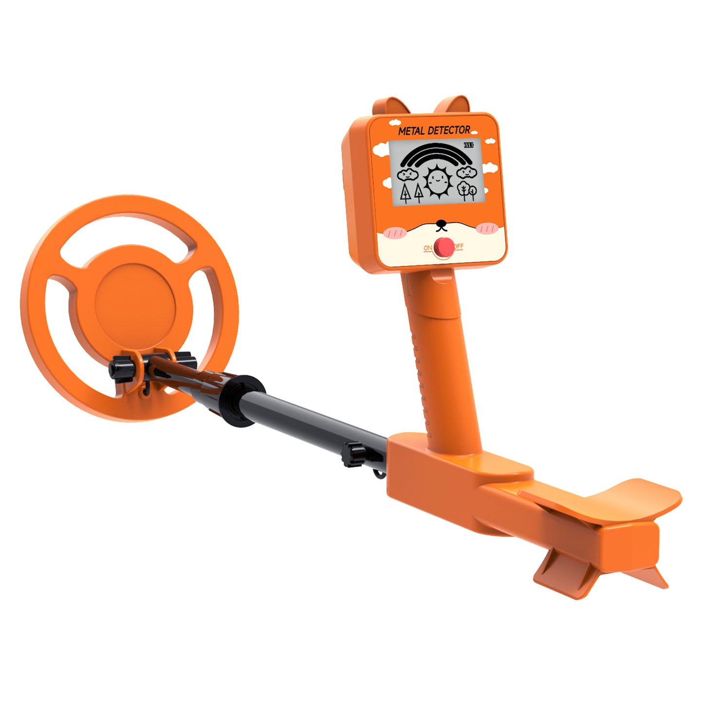 GT260 Kids Child Trasure Seeker Beginners Metal Detector Waterproof Coil Orange