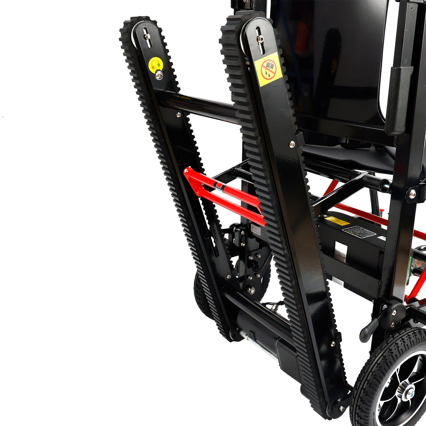 Motorized Stair Climbing Wheelchair with Powered Tracks, Portable Evacuation Stair Lift Chair for Seniors & Disabled, 350 lbs Capacity