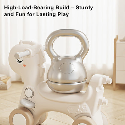 4-in-1 Baby Rocking Horse for Toddlers 1-3 Years – Ride-On Toy with Detachable Balance Board