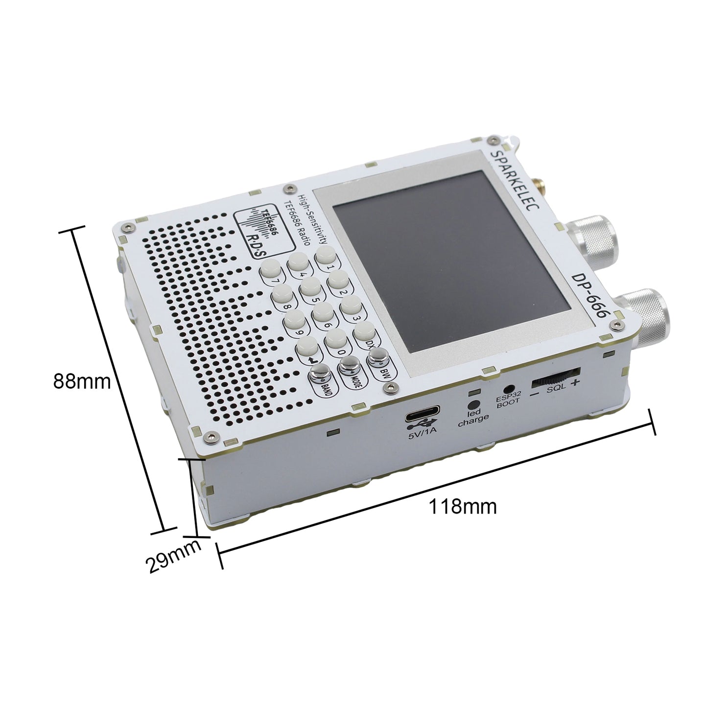 New TEF6686 DSP Radio DP-666 High Sensitivity Full Band FM AM FM Shortwave Radio