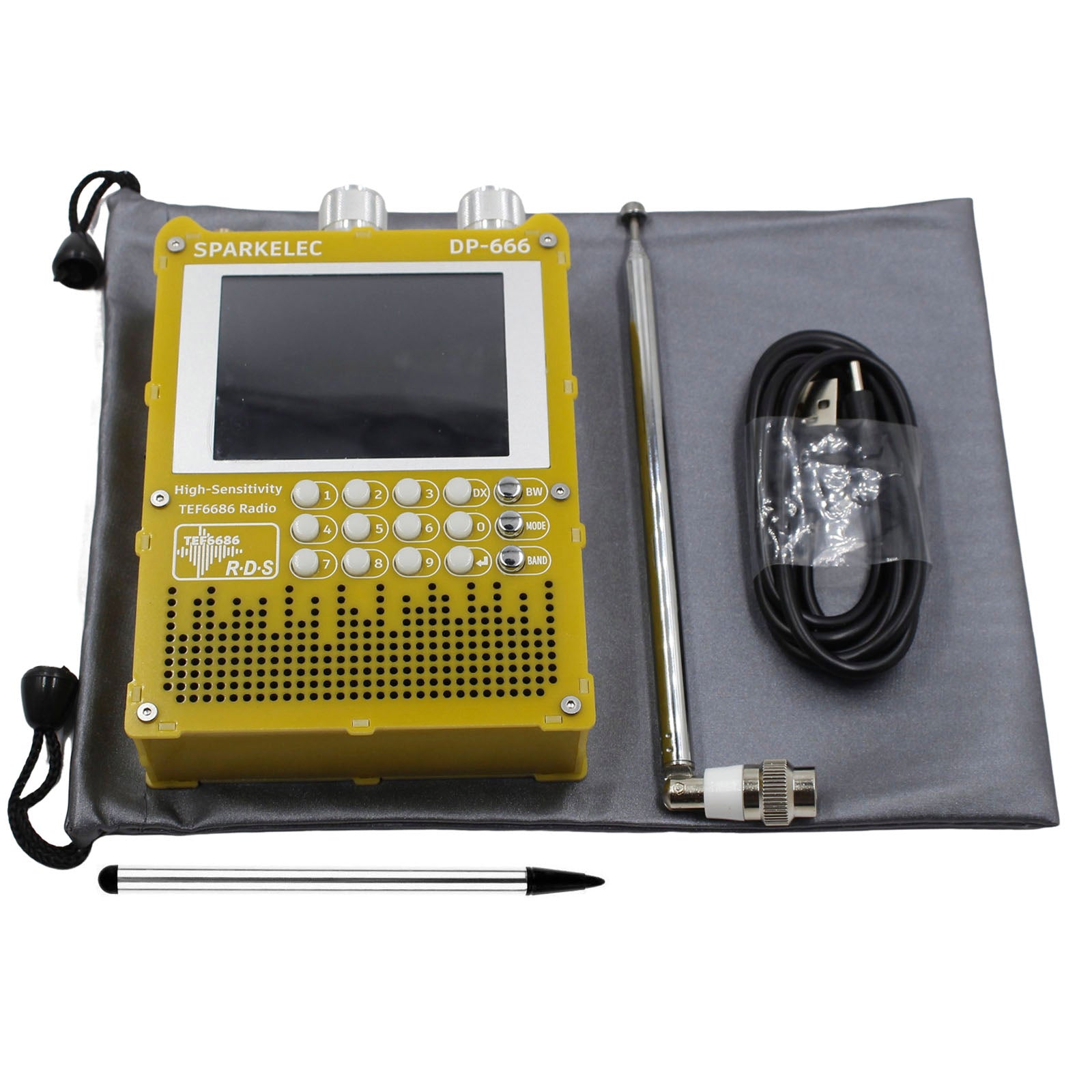New TEF6686 DSP Radio DP-666 High Sensitivity Full Band FM AM FM Shortwave Radio