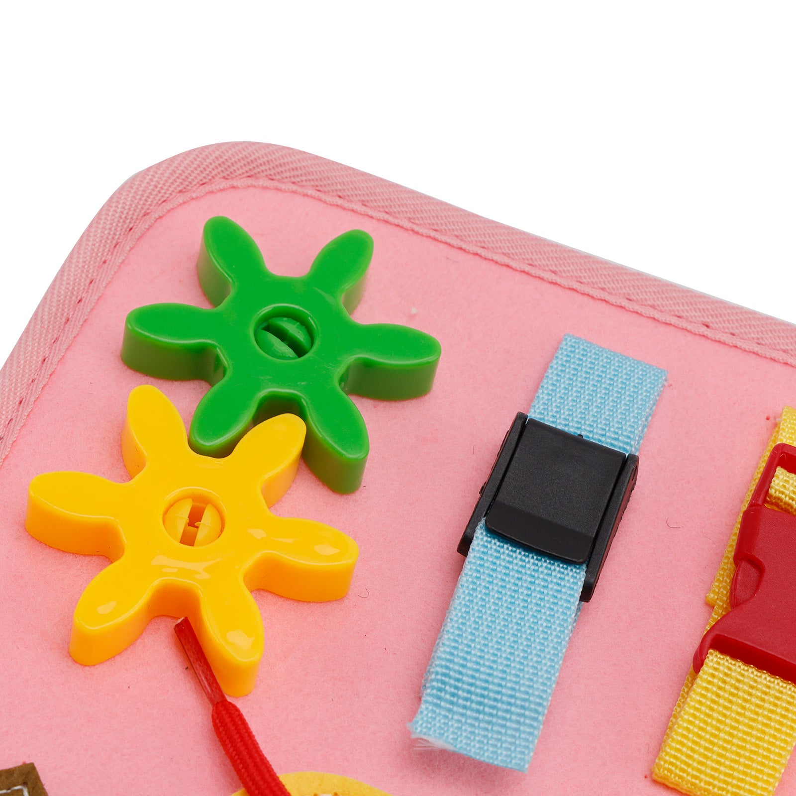 Montessori Activity Board for Toddlers Multi-Functional Interactive Toy Book—Zippers Ideal for Quiet Play—Educational Gift for Children Aged 2-4
