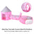 Kids Play Tent with Tunnel & Ball Pit Pink