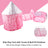 Kids Play Tent with Tunnel & Ball Pit Pink