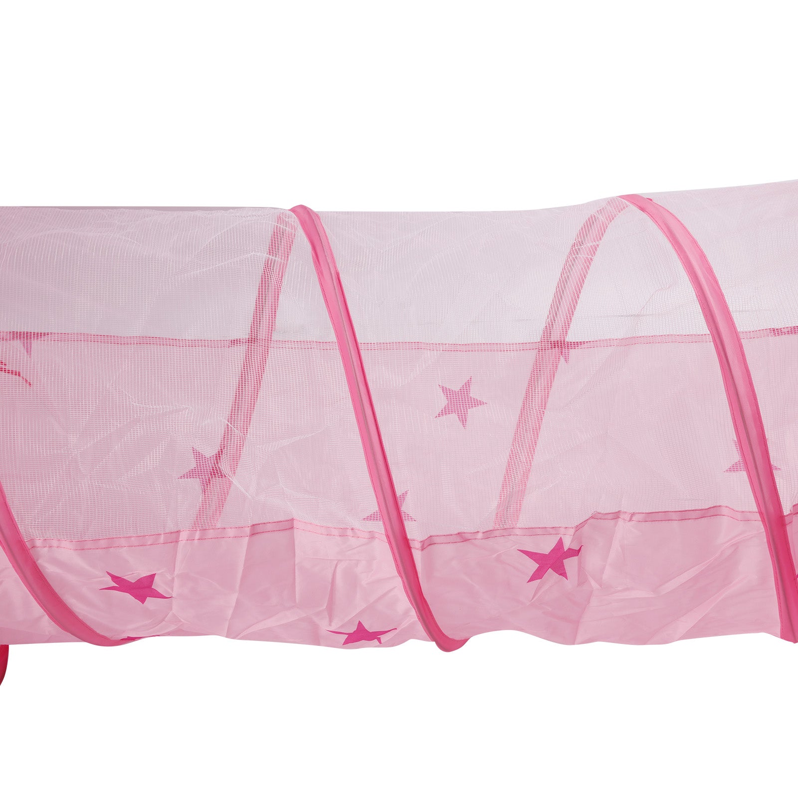 Kids Play Tent with Tunnel & Ball Pit Pink