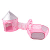 Kids Play Tent with Tunnel & Ball Pit Pink