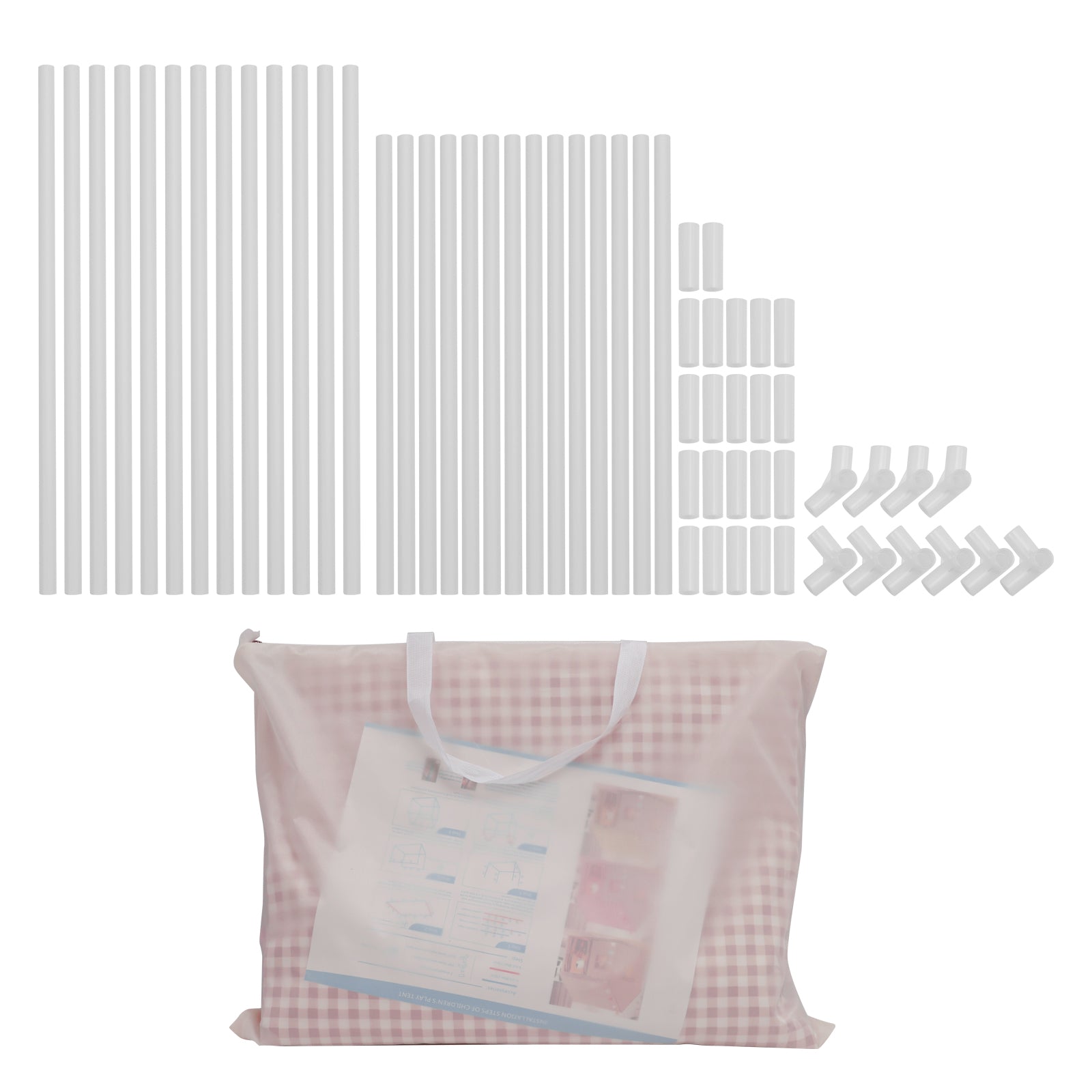 PVC Brackets-Toddler Girl Tent Indoor Playhouse for Toddlers Kids Toys for Boy Girl Birthday Gift Pink