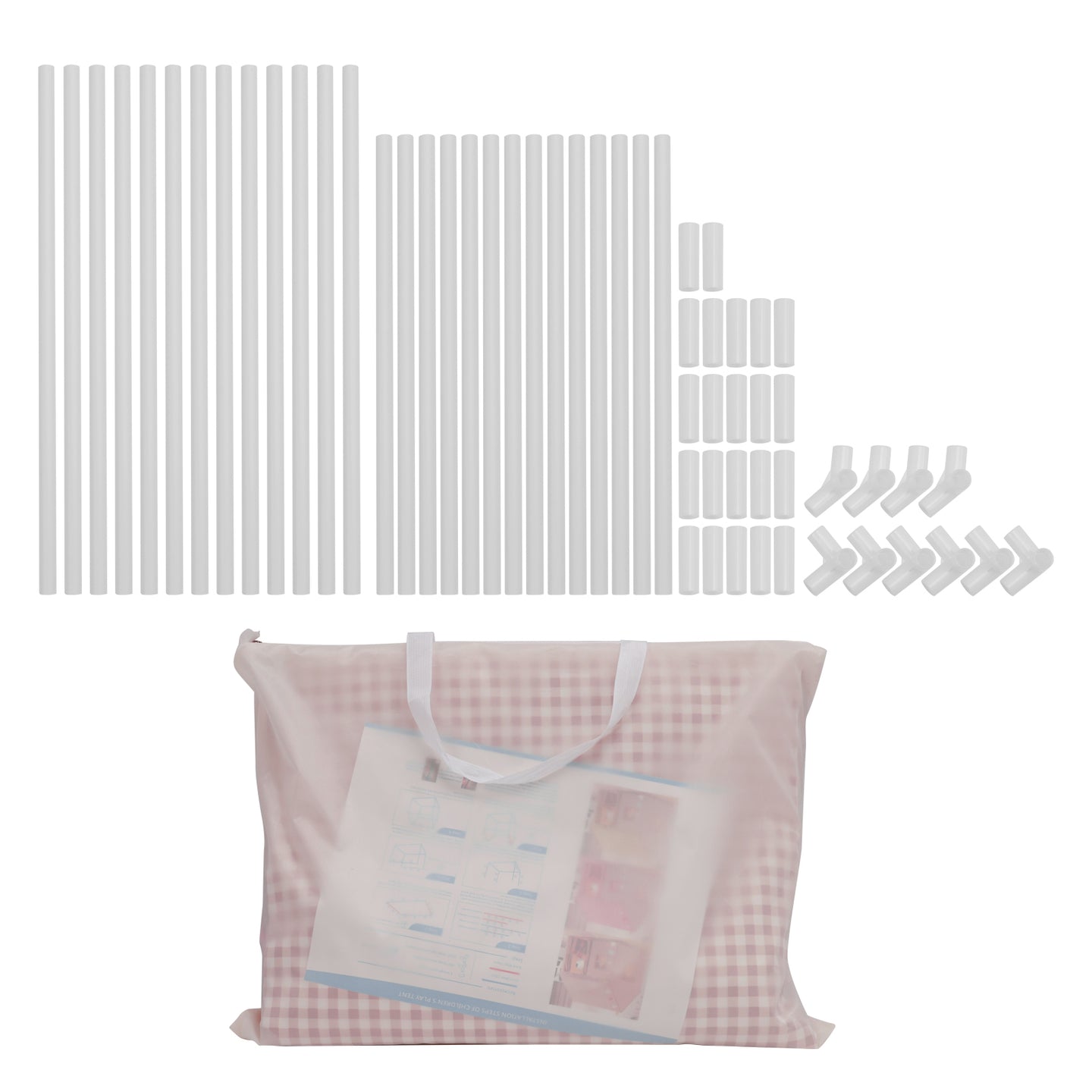 PVC Brackets-Toddler Girl Tent Indoor Playhouse for Toddlers Kids Toys for Boy Girl Birthday Gift Pink