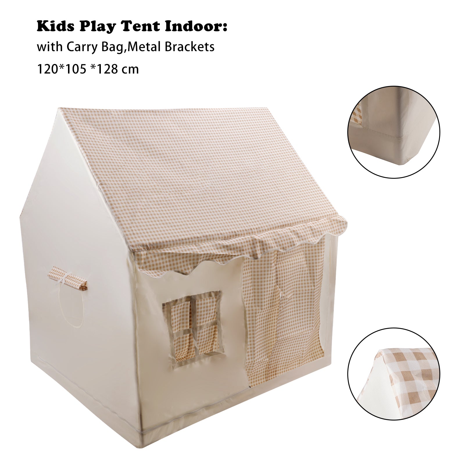 Metal Brackets-Toddler Girl Tent Indoor Playhouse for Toddlers Kids Toys for Boy Girl Birthday Gift