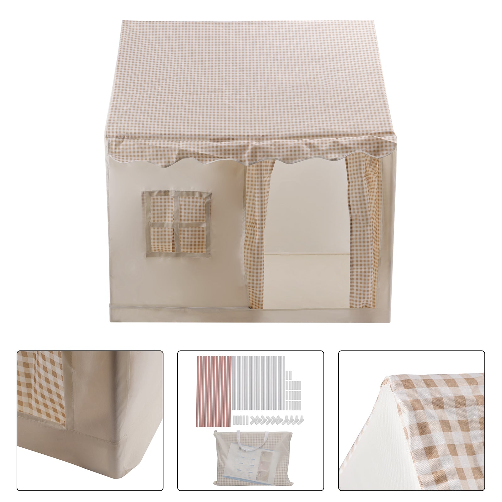 Metal Brackets-Toddler Girl Tent Indoor Playhouse for Toddlers Kids Toys for Boy Girl Birthday Gift
