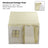 PVC Brackets-Toddler Girl Tent Indoor Playhouse for Toddlers Kids Toys for Boy Girl Birthday Gift Yellow