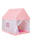 Kids Indoor Play Tent for Boys & Girls,Assembly Tent with Metal Frame,Mesh Window,Optional Star Lights & Mat,Portable Children's Playhouse with Carry Bag Pink