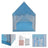 Kids Indoor Play Tent for Boys & Girls,Assembly Tent with Metal Frame,Mesh Window,Optional Star Lights & Mat,Portable Children's Playhouse with Carry Bag  Blue