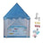 Kids Indoor Play Tent for Boys & Girls,Assembly Tent with Metal Frame,Mesh Window,Optional Star Lights & Mat,Portable Children's Playhouse with Carry Bag Blue