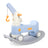 2-in-1 Baby Rocking Horse for Toddlers Ride-On Toy with Detachable Balance Board & Crane Function