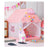 Kids Indoor Play Tent for Boys & Girls,Assembly Tent with Metal Frame,Mesh Window,Optional Star Lights & Mat,Portable Children's Playhouse with Carry Bag Pink