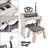 25-Key Kids Piano Toy with Stand & Stool,Microphone - Multifunctional Electronic Keyboard for Boys Girls Gift Ages 3+ (Pink)
