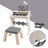 25-Key Kids Piano Toy with Stand & Stool,Microphone - Multifunctional Electronic Keyboard for Boys Girls Gift Ages 3+ (Pink)