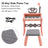 25-Key Kids Piano Toy with Stand & Stool,Microphone - Multifunctional Electronic Keyboard for Boys Girls Gift Ages 3+ (White)
