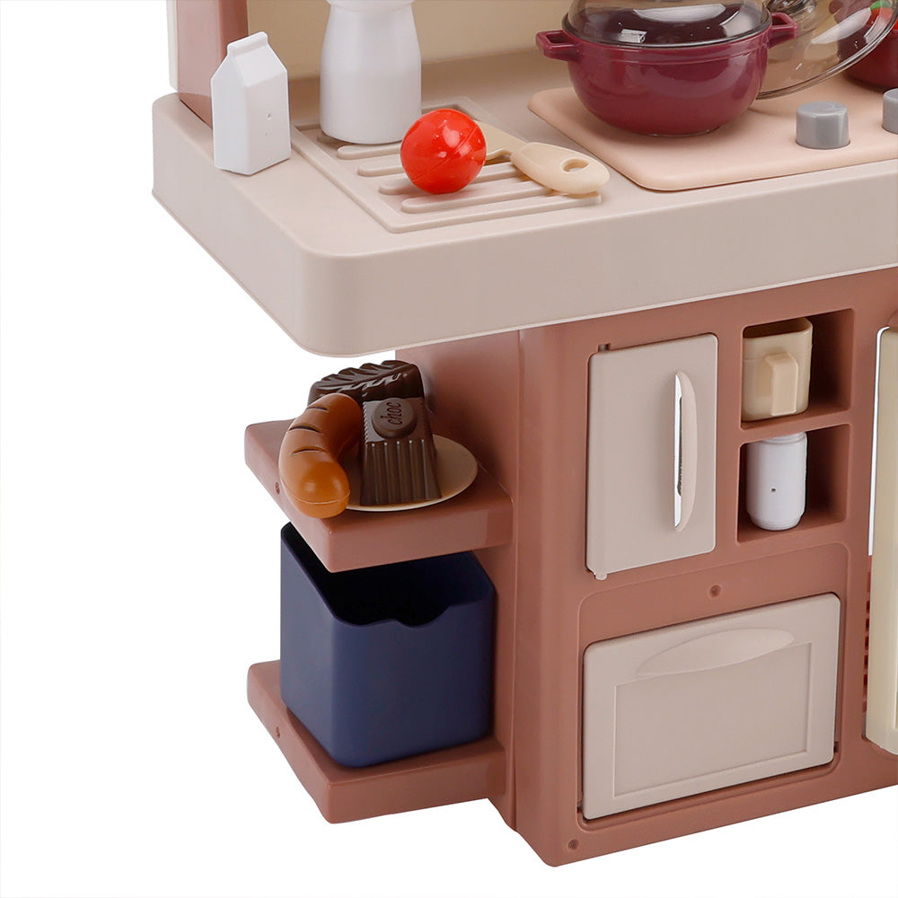 Kids Kitchen Play Set-Interactive Mist & Light Kitchen with Water Circulation Perfect Gift for Boys & Girls Ages 3+ (Red) (Copy)