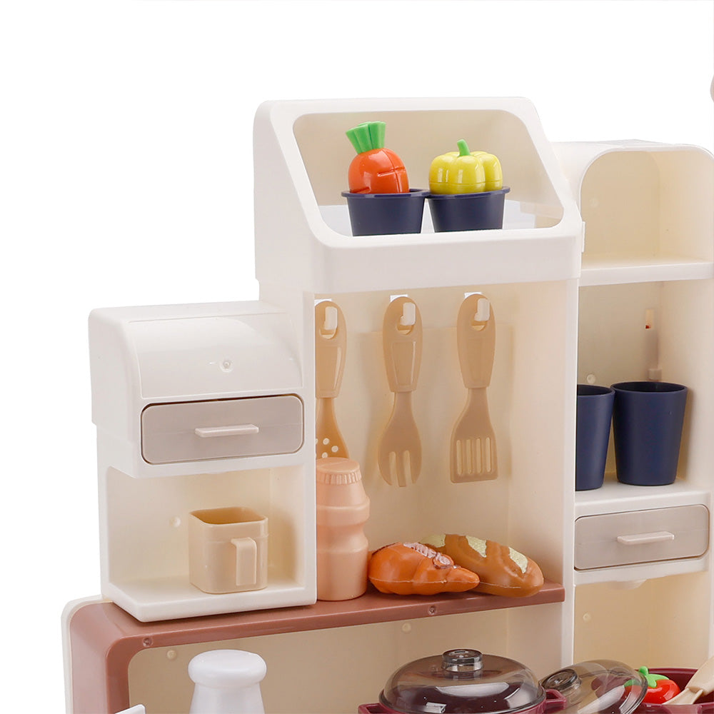 Kids Kitchen Play Set-Interactive Mist & Light Kitchen with Water Circulation Perfect Gift for Boys & Girls Ages 3+ (Red) (Copy)