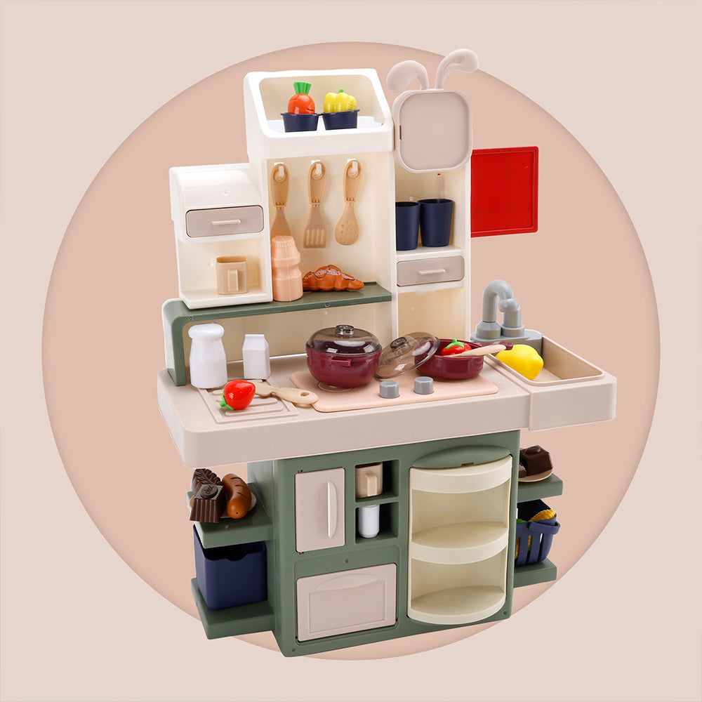 Kids Kitchen Play Set-Interactive Mist & Light Kitchen with Water Circulation Perfect Gift for Boys & Girls Ages 3+ (Green) (Copy)