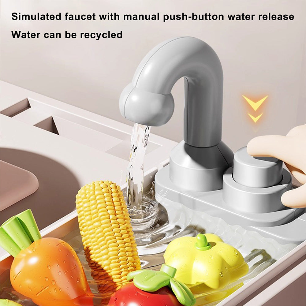 Kids Kitchen Play Set-Interactive Mist & Light Kitchen with Water Circulation Perfect Gift for Boys & Girls Ages 3+ (Green) (Copy)