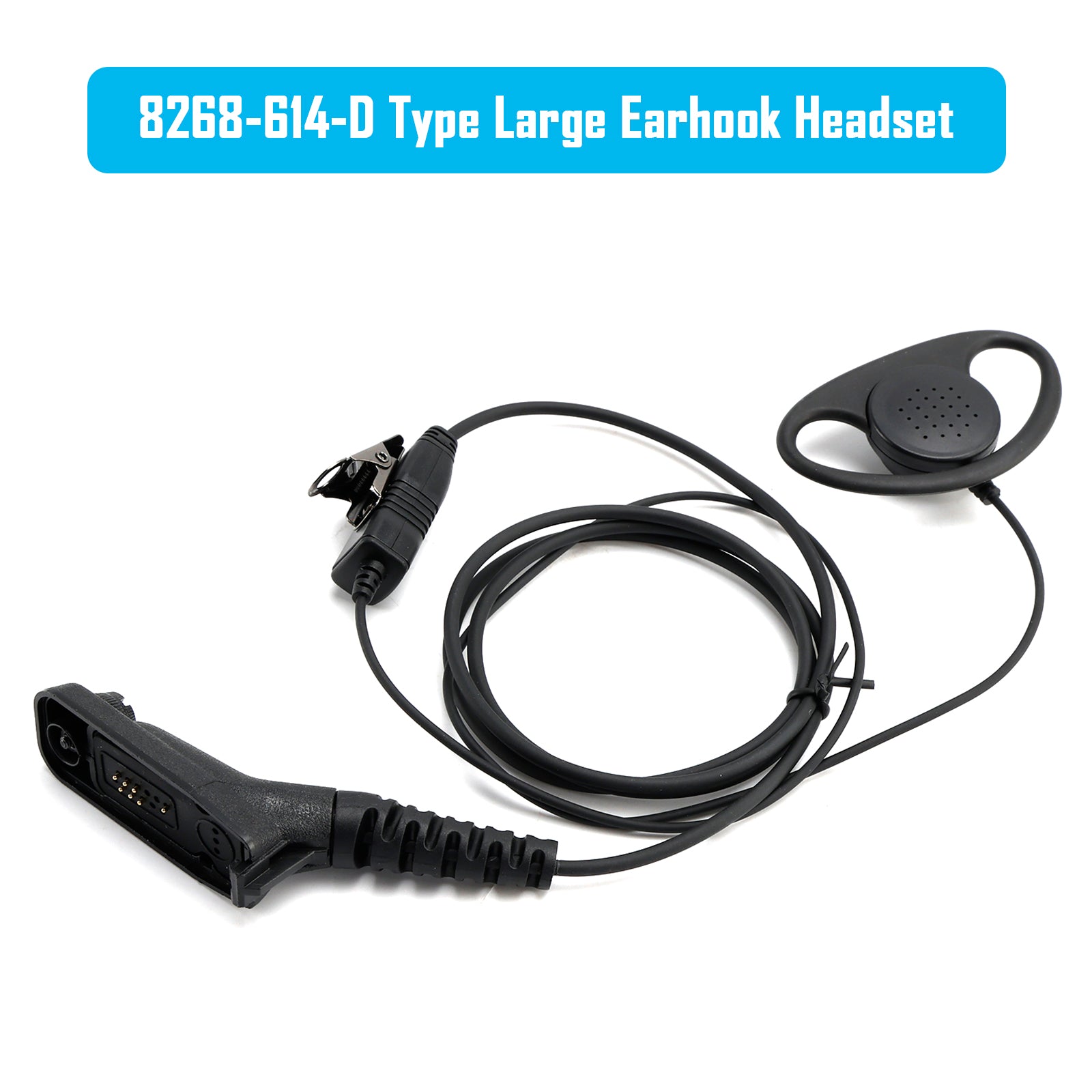 8268-614-D Type Large Earhook Headset For XPR6350 XiRP8208 DP3401 DGP6150 GP338D