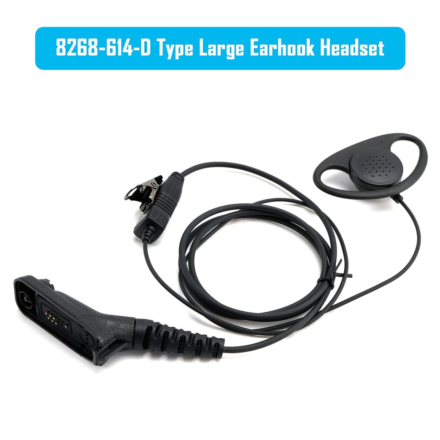 8268-614-D Type Large Earhook Headset For XPR6350 XiRP8208 DP3401 DGP6150 GP338D